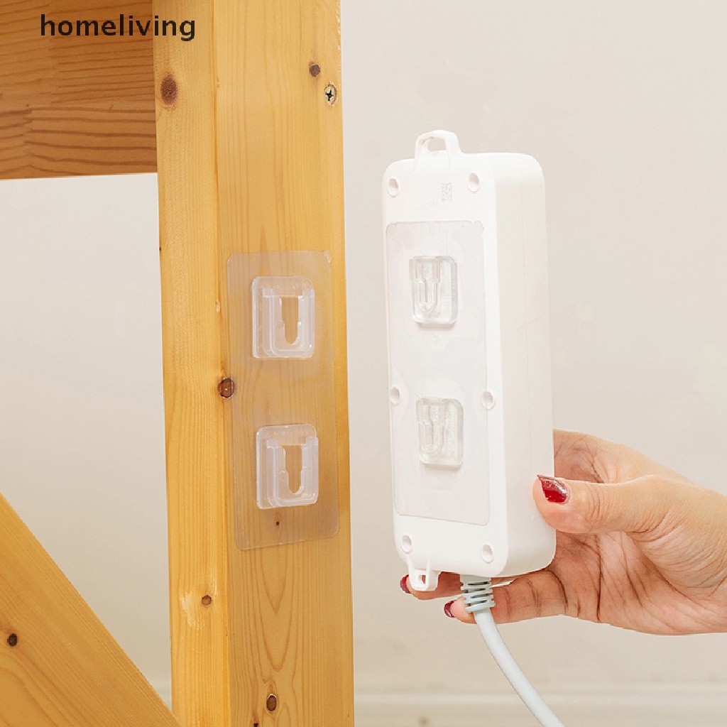 Móc Treo Đồ Dán Tường Trong Suốt Hai Mặt Tiện Dụng