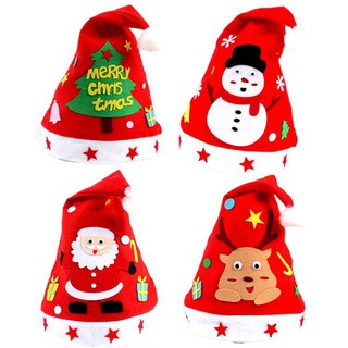 [Noel] Mũ noel giáng sinh cho trẻ dán hình trang trí