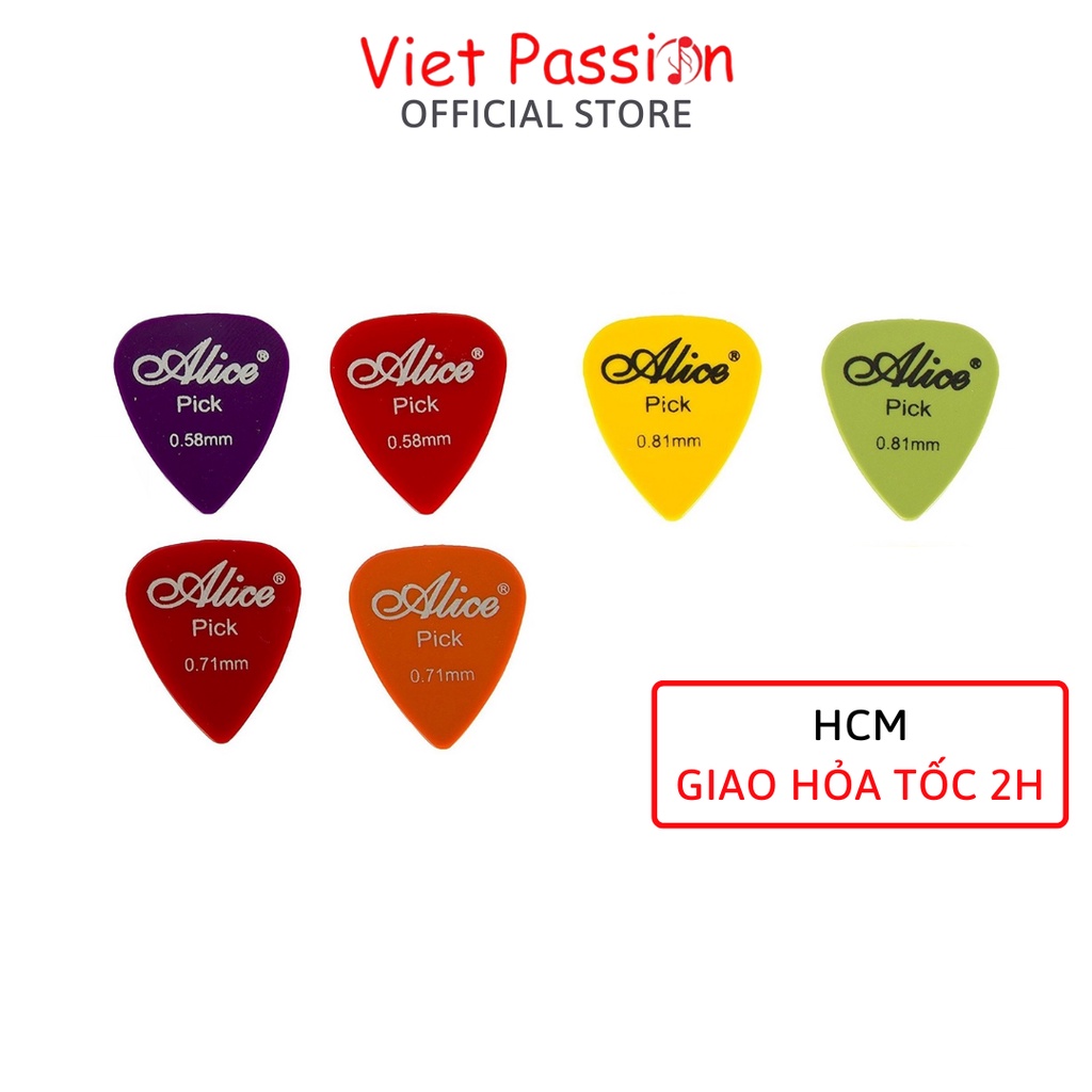 Phím gảy pick gảy đàn pick Alice 0,96mm chất lượng cao Viet Passion HCM