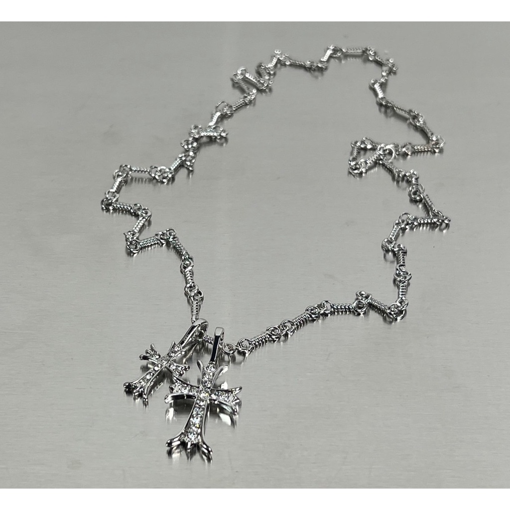 Dây Chuyền Nam Nữ Mặt Chữ Thập LOKI.Accessories Màu Bạc Đẹp Cao Cấp - Vòng Cổ Nam Chất Liệu Titan- Vòng Cổ Dias