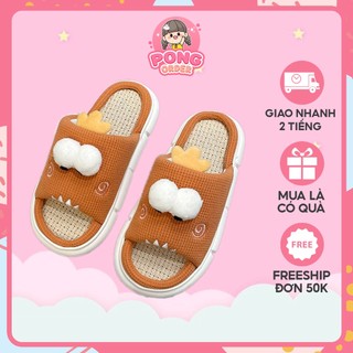 (Sẵn) Dép quai ngang con mắt cute siêu êm chân