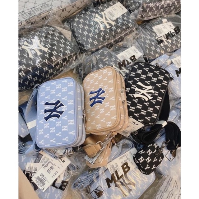 Túi xách đeo chéo nam nữ M.L.B 2 chi tiết
