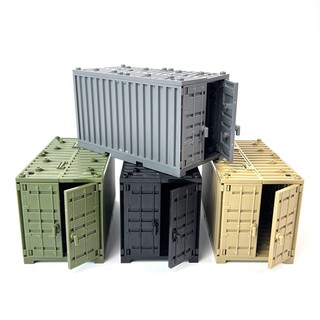 4 màu đa chức năng container đồ chơi khối áp dụng cảnh quân sự
