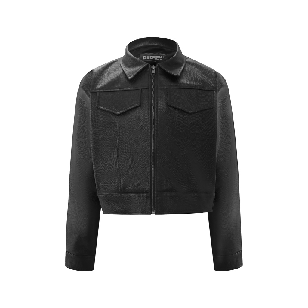Crocodile Jacket Degrey Black - CJD Black