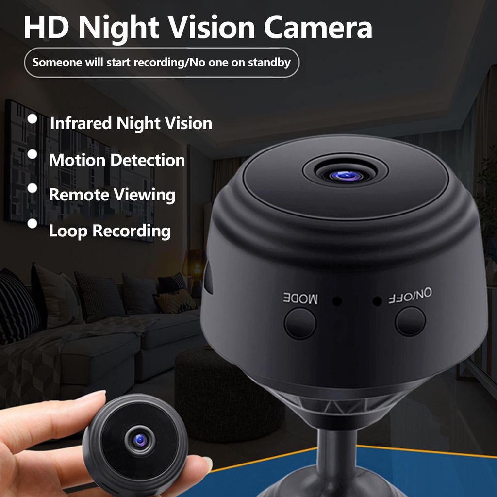 Camera An Ninh a9 mini 1080p hd Không Dây Kết Nối wifi An Toàn Quay Đêm