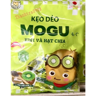 Kẹo dẻo Mogu vị Kiwi và hạt chia,gói 100g