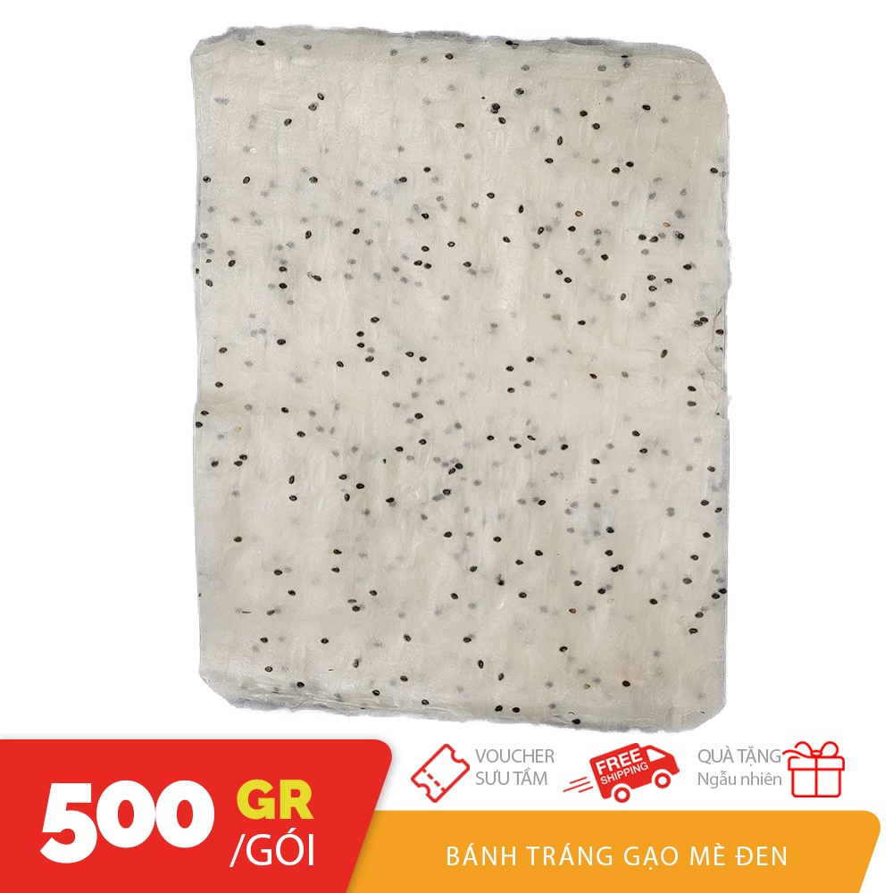 Túi 1KG bánh tráng gạo mè đen cuốn chiên gì cũng ngon 50 lá Đà Nẵng