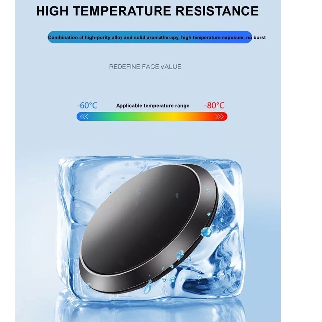 Nước Hoa Hữu Cơ Xoay 360 Độ Bằng Hợp Kim EVA Cho Xe Hơi