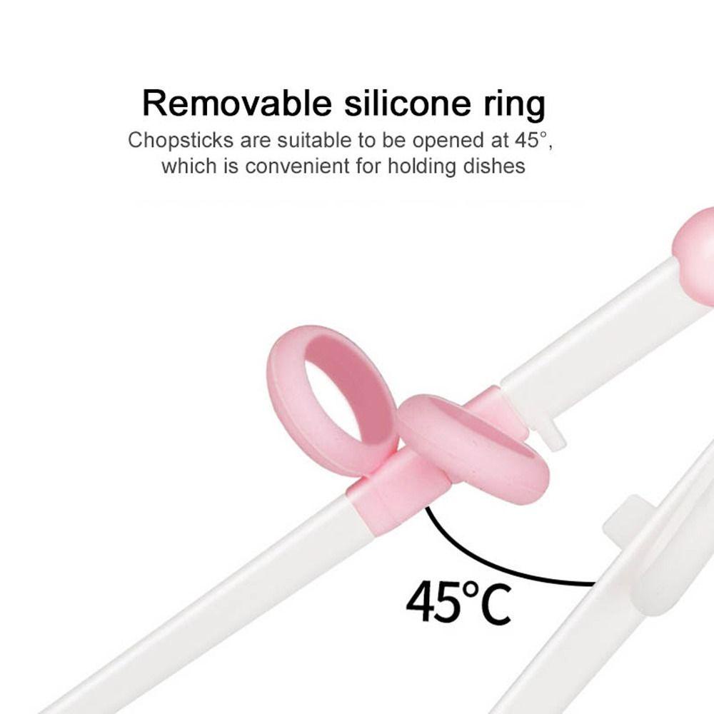 Đũa Tập Ăn Bằng Silicon abs Chống Trượt Hình Gấu Hoạt Hình Dễ Thương Cho Bé