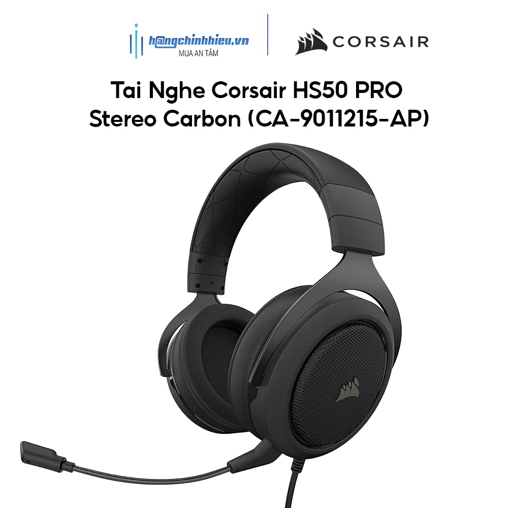 Tai Nghe Corsair HS50 PRO Stereo Carbon (CA-9011215-AP)