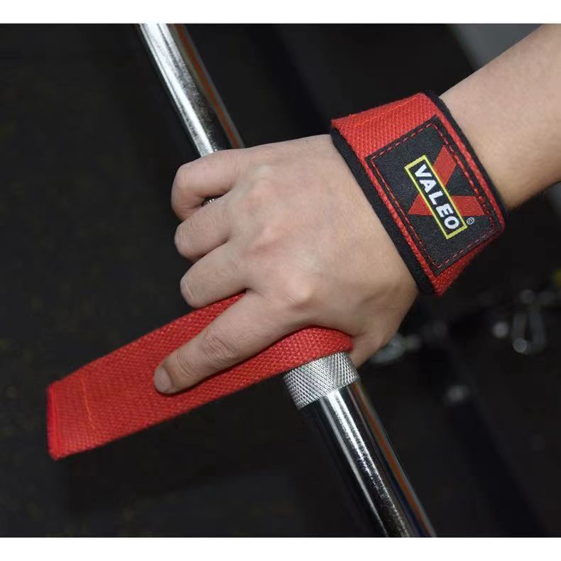 Dây strap kéo lưng Valeo chống trơn trượt hỗ trợ các bài tập thể hình Gym Deadlift Lat pull down Penlay row