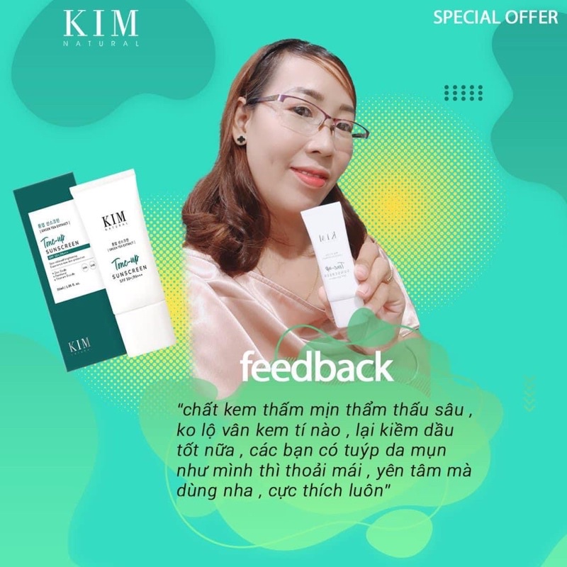 KEM CHỐNG NẮNG TONE-UP KIMNATURAL