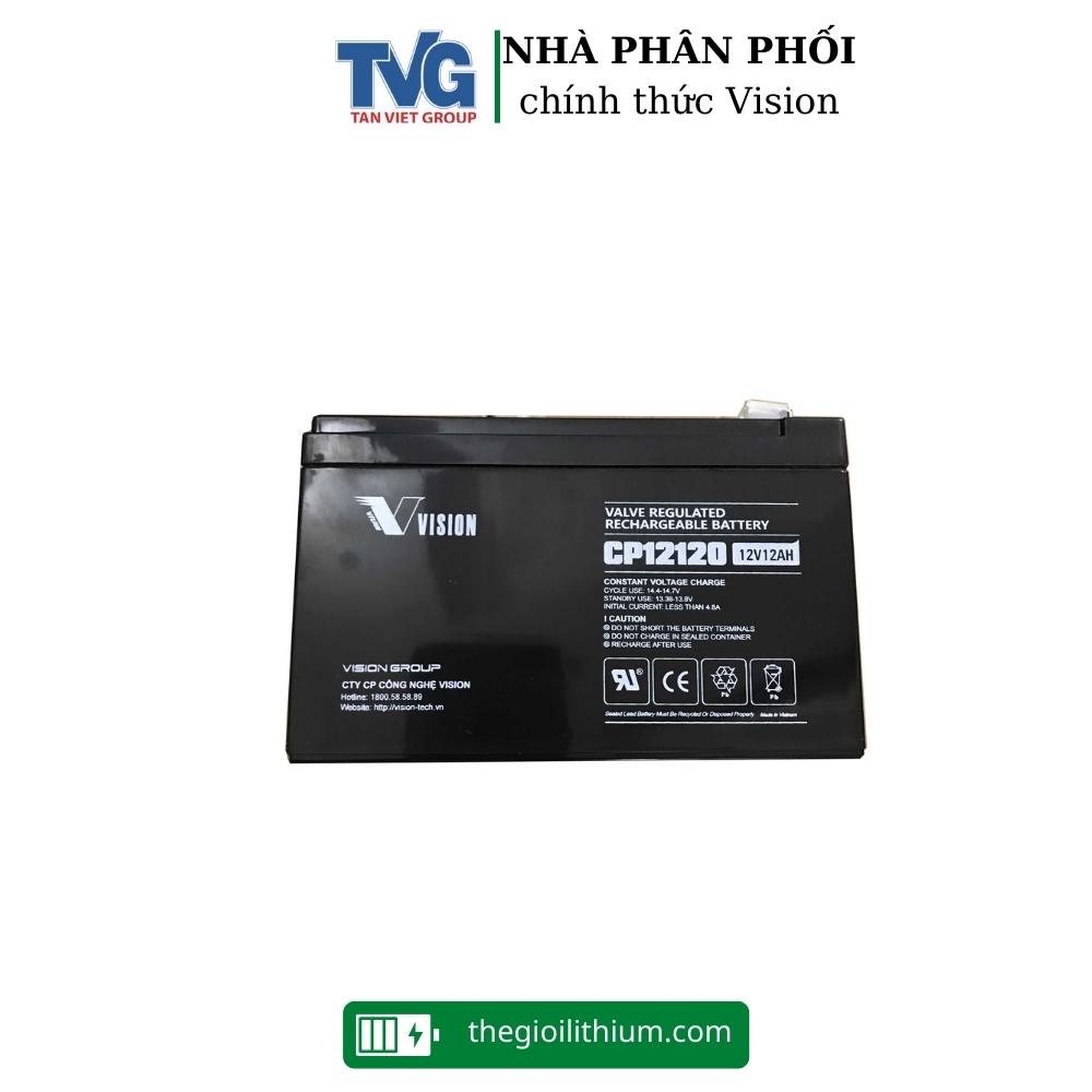 Ắc quy chính hãng Vision CP12120 12V 12Ah