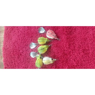 Nhái hơi mini 3cm lưỡi độ thủ công