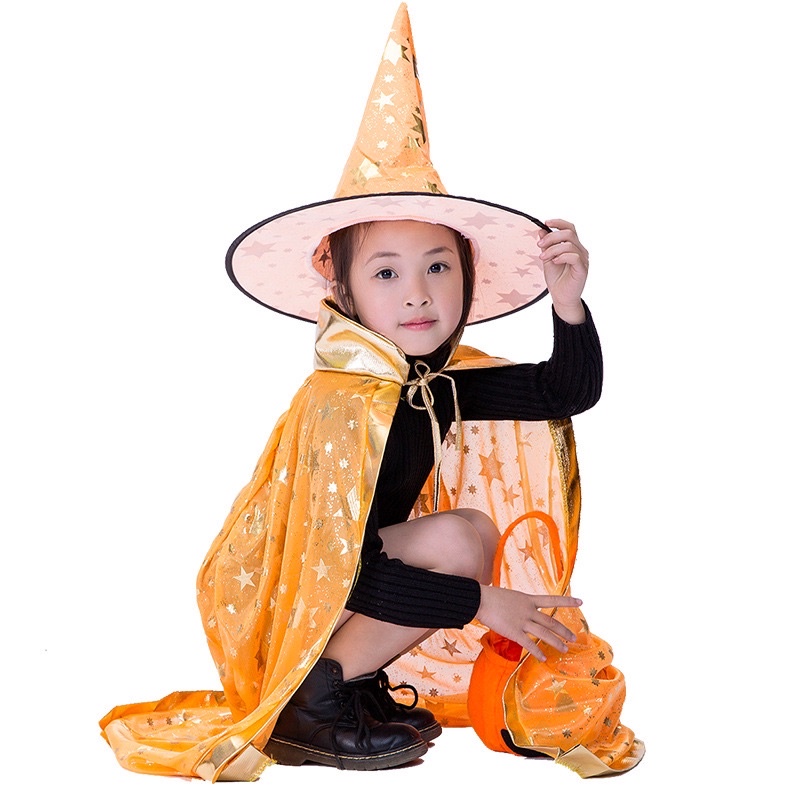 Áo choàng + mũ Halloween