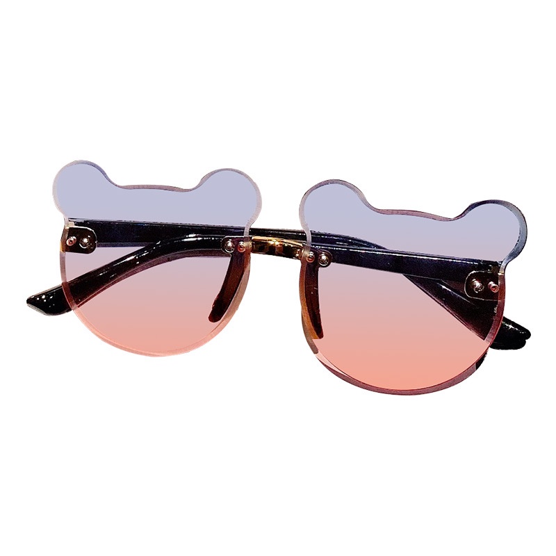 (AIMURUSI) COD Mắt Kính Chống Tia UV Hình Tai Gấu Dễ Thương Chất Lượng Cao Thời Trang Cho Bé Trai Và Gái