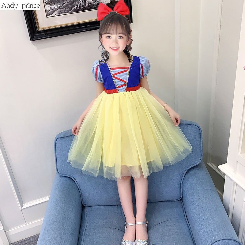 Đầm Công Chúa Bạch Tuyết Phong Cách Thời Trang Mùa Hè Mới Dành Cho Bé Gái
