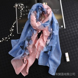 Khăn Choàng Lụa Mỏng Thời Trang Thu Đông Cho Nữ
