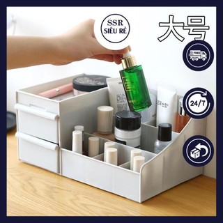 Kệ đựng đồ trang điểm - Khay đựng mỹ phẩm - Phụ kiện decor bàn trang điểm size lớn