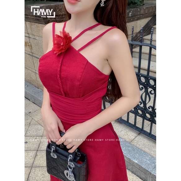 Đầm Yếm Dây Hoa