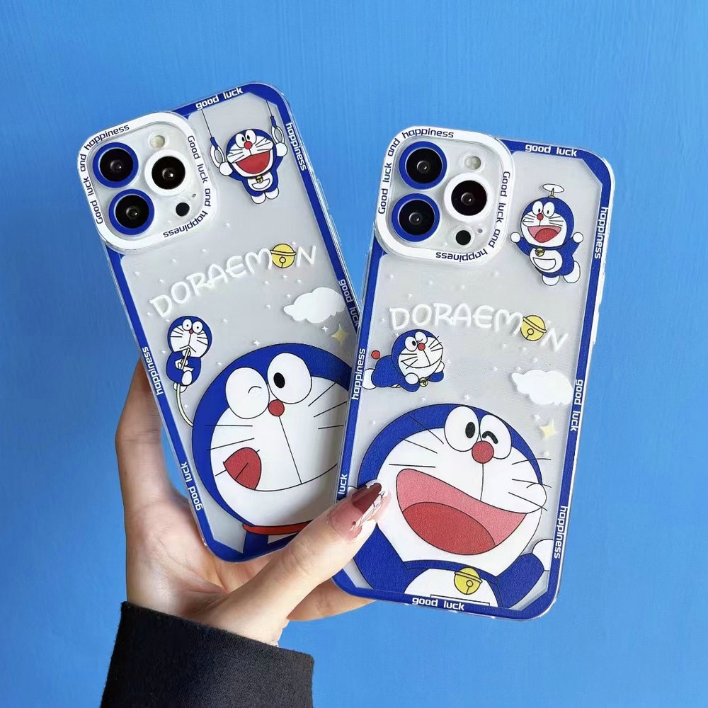 GC| Ốp lưng Đối với Realme 3 5 5i 5S 6 6i 7 7i 8 8i 9 Pro Plus C2 C3 C11 C12 C15 C20 C21 C21Y C25 C25S C25Y C31 C35 XT X2 Narzo 20 Pro 30A 50 50 50A Prime Soft Clear Small Hộp đựng điện thoại Bell Doraemon