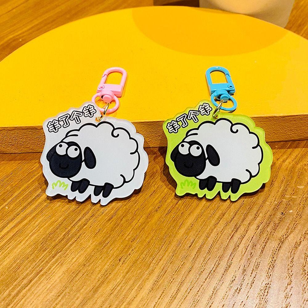 Móc Chìa Khóa Bằng Acrylic In Họa Tiết Hoạt Hình Dễ Thương Cho Nữ