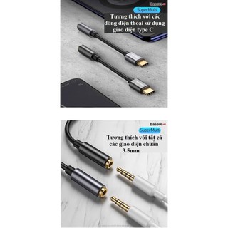 Cáp chuyển jack TypeC sang 3.5 Baseus L54