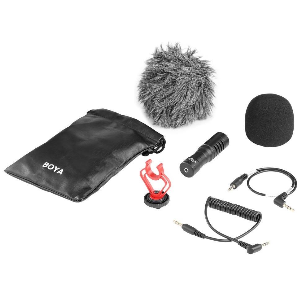 BOYA BY-MM1 Micro Shotgun Cardioid Condenser Dùng Cho Quay Video Điện Thoại, Máy Ảnh, PC | BigBuy360 - bigbuy360.vn
