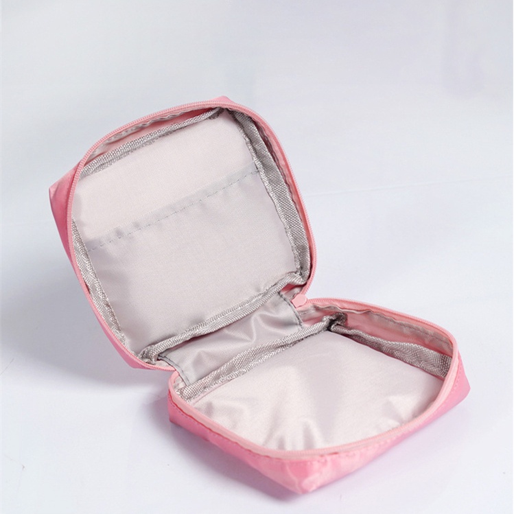 Ví Đựng Thẻ Băng Vệ Sinh / Khăn Giấy / Tiền Xu Bằng Cotton Tiện Dụng Cho Nữ