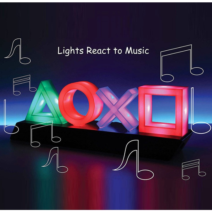 Đèn Led Gaming ps4 Để Bàn nhiều chế độ đèn nhấp nháy theo nhạc