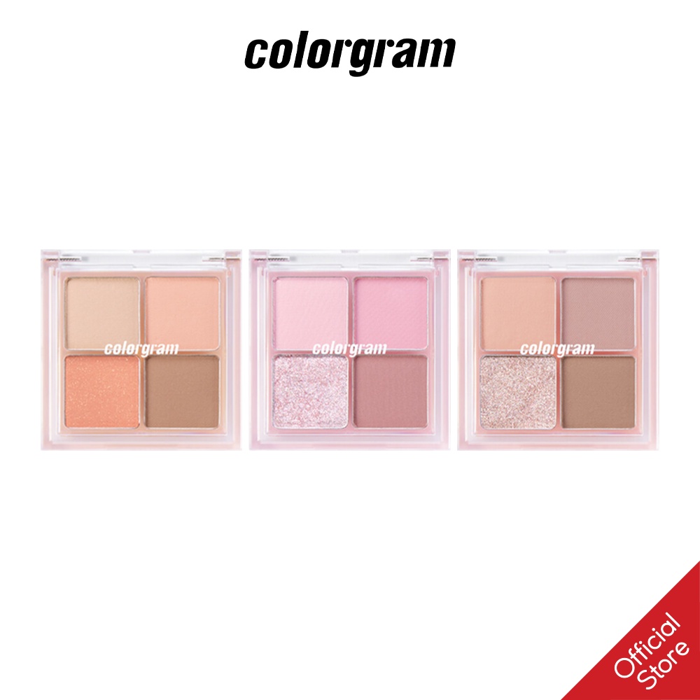 Bảng Phấn Mắt 4 Ô COLORGRAM Shade Re-Forming Quad Pallette 5.7g