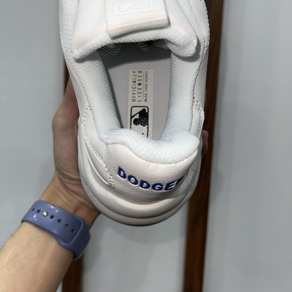 Giày MIB Big Ball Chunky A LA Dodgers, MLB Trắng LA; Fullbox, Full Phụ Kiện