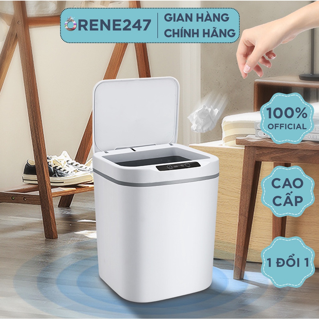 Thùng Rác Thông Minh Cảm Ứng Tự Động Đóng Mở Nắp Thiết Kế Cảm Ứng Hồng Ngoại - Orene247
