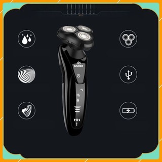 Máy cạo râu 4d shaver lưỡi cạo bằng thép cao cấp tq, máy có chống nước