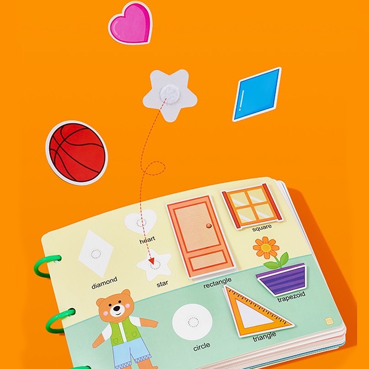 Sách Bóc Dán Thông Minh Quiet Book 17 Chủ Đề Cho Bé