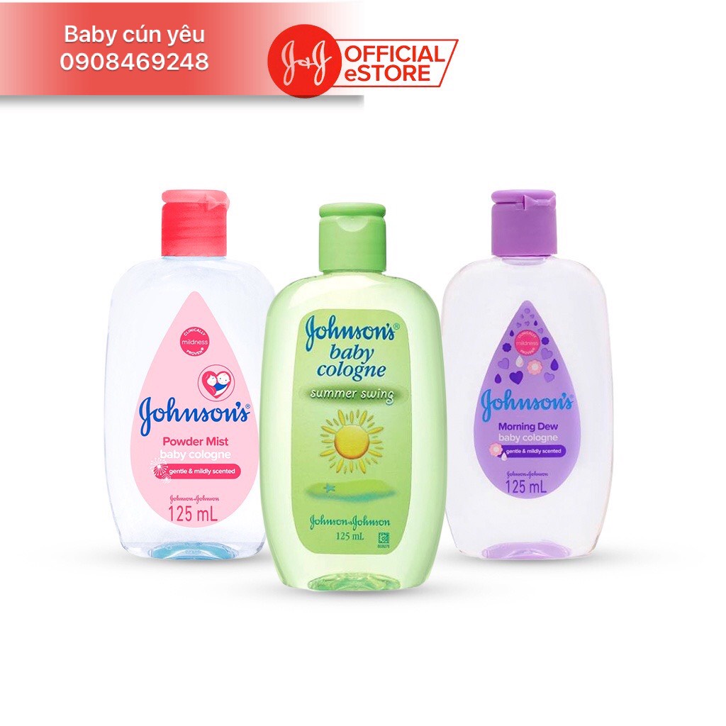 Nước Hoa, Dầu thơm cho bé Johnson s Baby Cologne 50ML 125ml