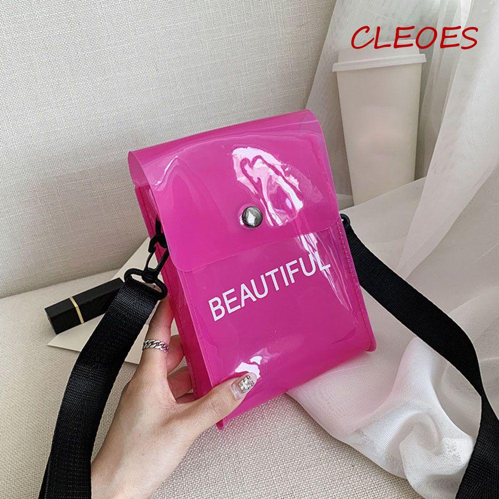 Túi Đựng Điện Thoại Bằng PVC Trong Suốt Tiện Dụng Cho Nữ