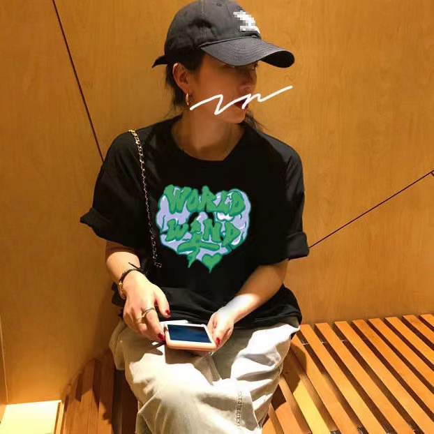 NRVP Áo Thun Unisex Mùa Hè Dáng Suông Tay Cộc Phong Cách Hàn Quốc Cho Nam Nữ