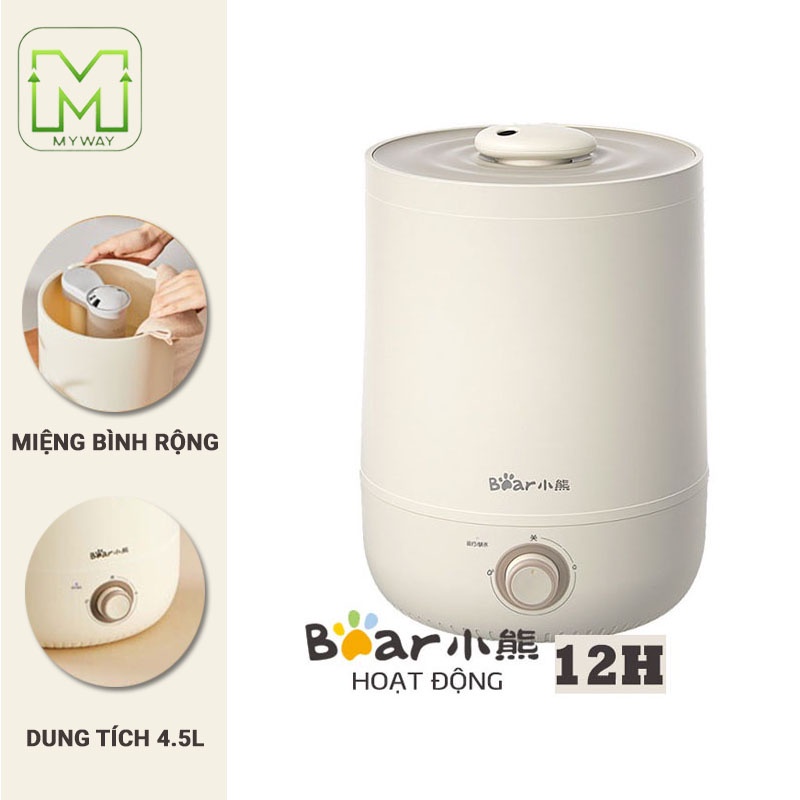 [CHÍNH HÃNG] Máy Phun Sương BEAR MODEL C45U1 - Máy Tạo Ẩm Không Khí Khuếch Tán Tinh Dầu,dung Tích 4.5L,bảo hành 12 tháng