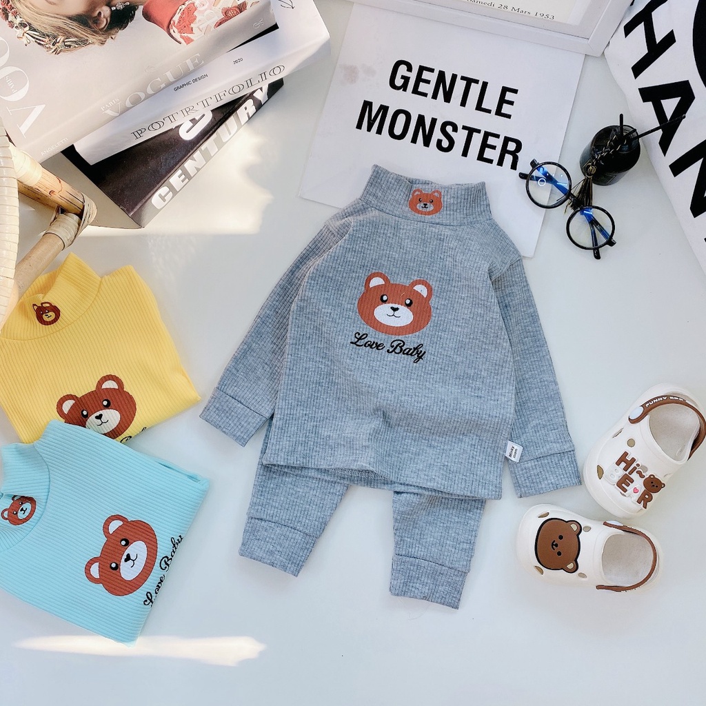 Bộ dài cho bé , bộ dài cotton Len Tăm siêu êm cho bé từ 3-14kg
