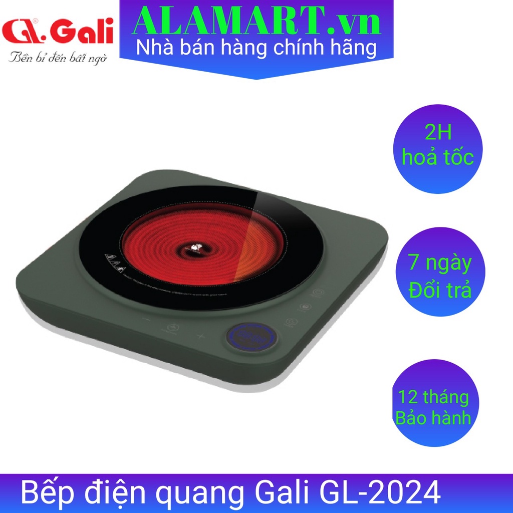 bếp điện quang Gali GL-2024 2000w bảo hành 12 tháng