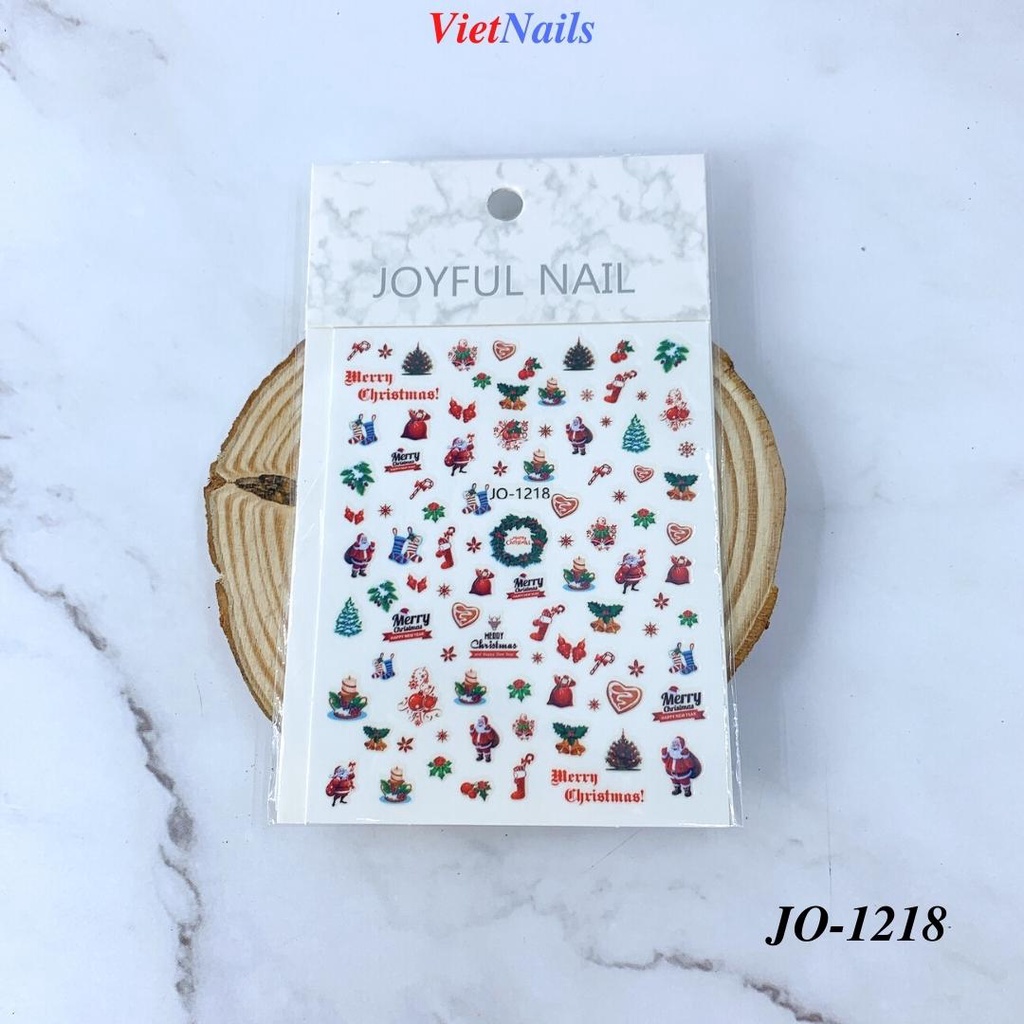 Sticker Dán Móng Noel Mới Nhất 2022 Hình Dán Trang Trí Móng Nail