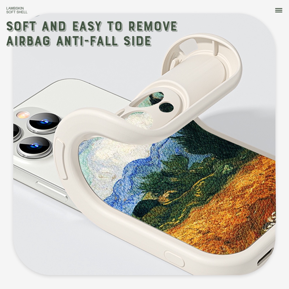 Samsung Galaxy A11 A12 A13 A21S A31 A32 A51 A71 4G 5G Cho Ốp lưng điện thoại In Hình Lambskin Oil Painting