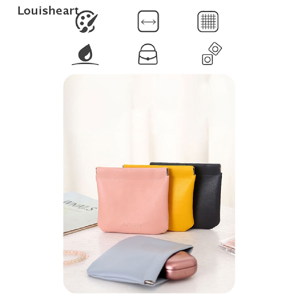 Ví Da Louisheart Mini Mềm Mại Đựng Tiền / Thẻ Tiện Dụng Cho Nữ