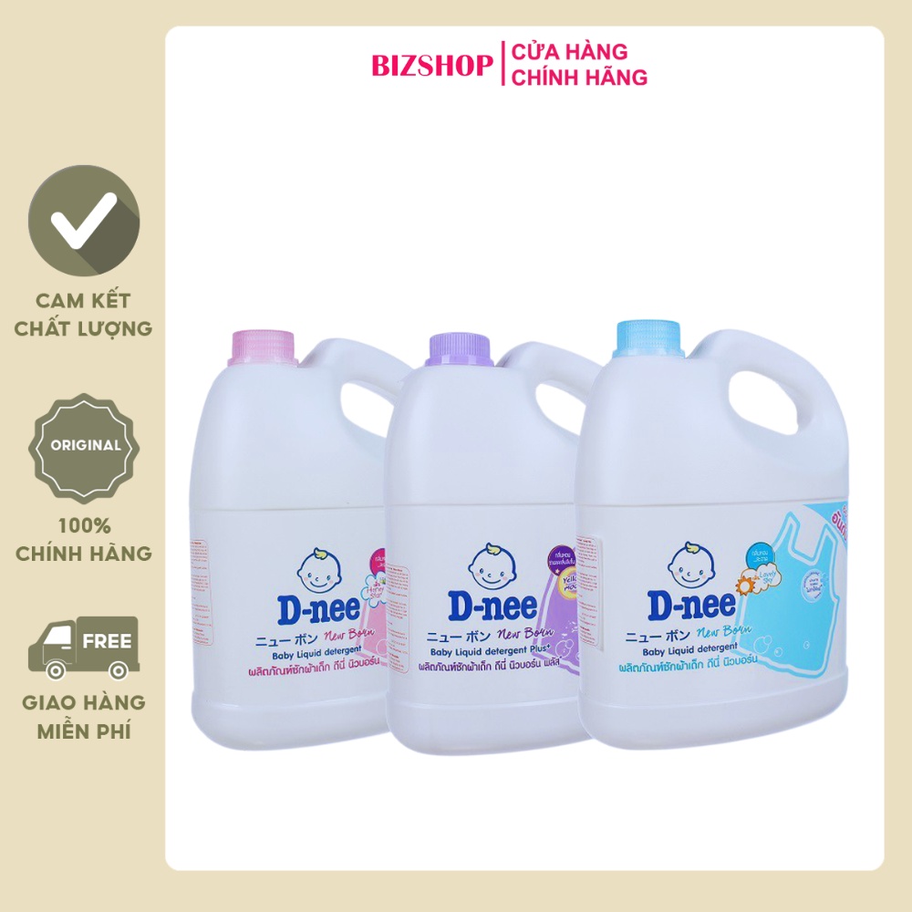 Nước giặt quần áo em bé Dnee 3000ml