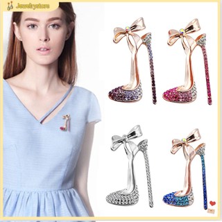 Trâm Cài Áo Hình Giày Cao Gót Có Đính Đá Dành Cho Nữ