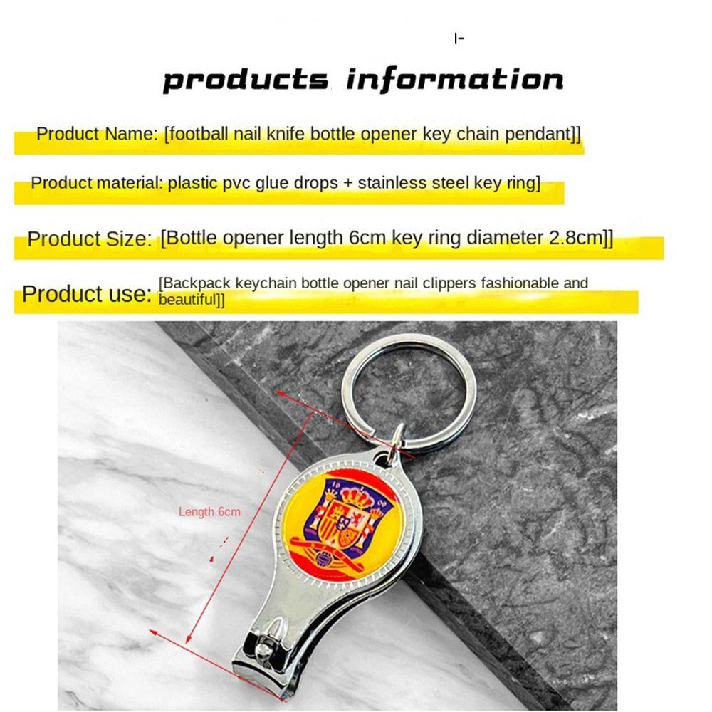 Bộ Kềm Cắt Móng Tay / Móc Khóa Đa Năng Hình Lá Cờ Cho Bé Giá Đỡ