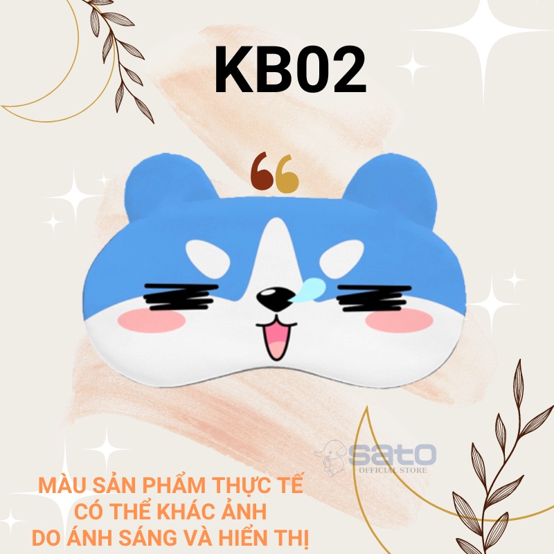 Đồ bịt mắt ngủ dễ thương anime có gel làm mát, che mắt ngủ chườm nóng lạnh giúp thư giãn mắt