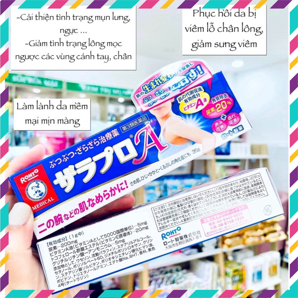 Kem Xóa Viêm Nang Lông Rohto Nhật Bản