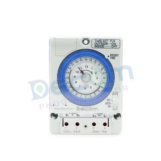 CÔNG TẮC HẸN GIỜ CÓ PIN DỰ PHÒNG DECOM